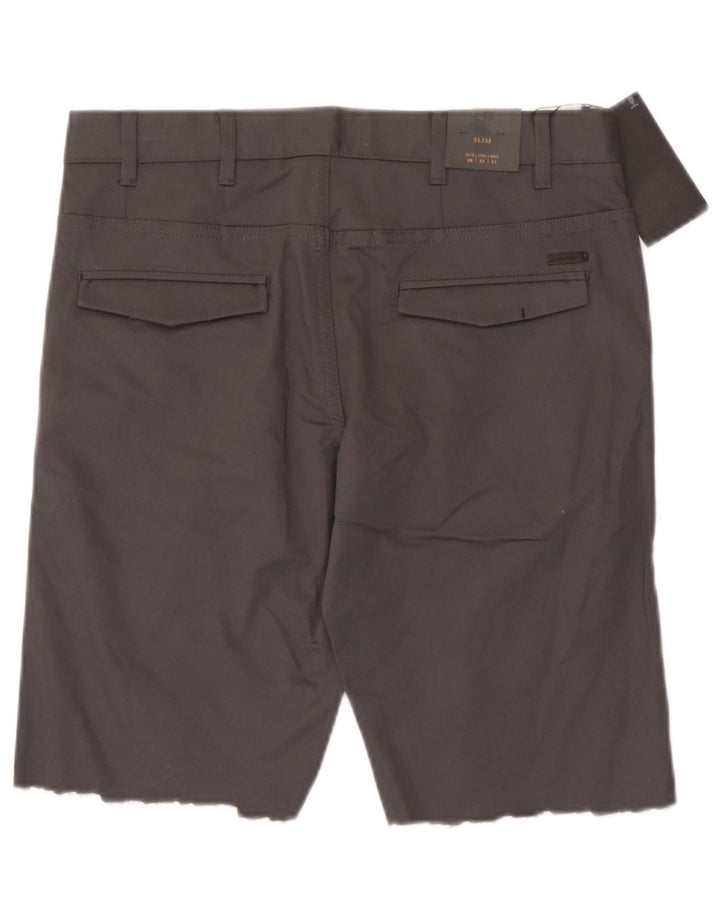 Zara Short Chino Homme EU 40 Medium W31 Gris Coton