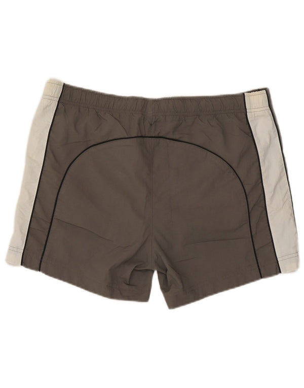 Champion Short de Bain Homme Large Gris Colorblock Polyester