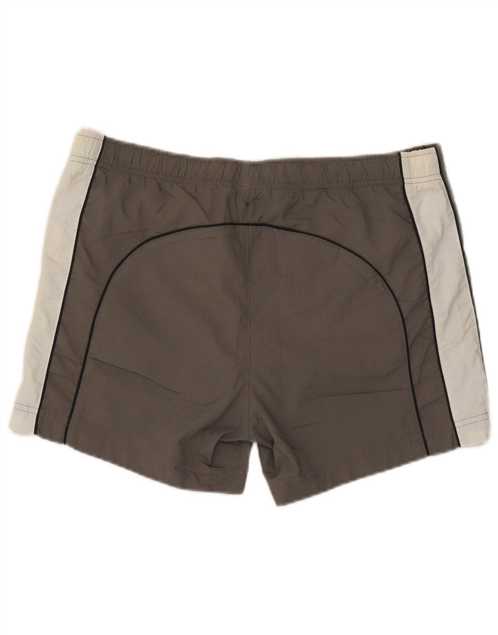 Champion Short de Bain Homme Large Gris Colorblock Polyester