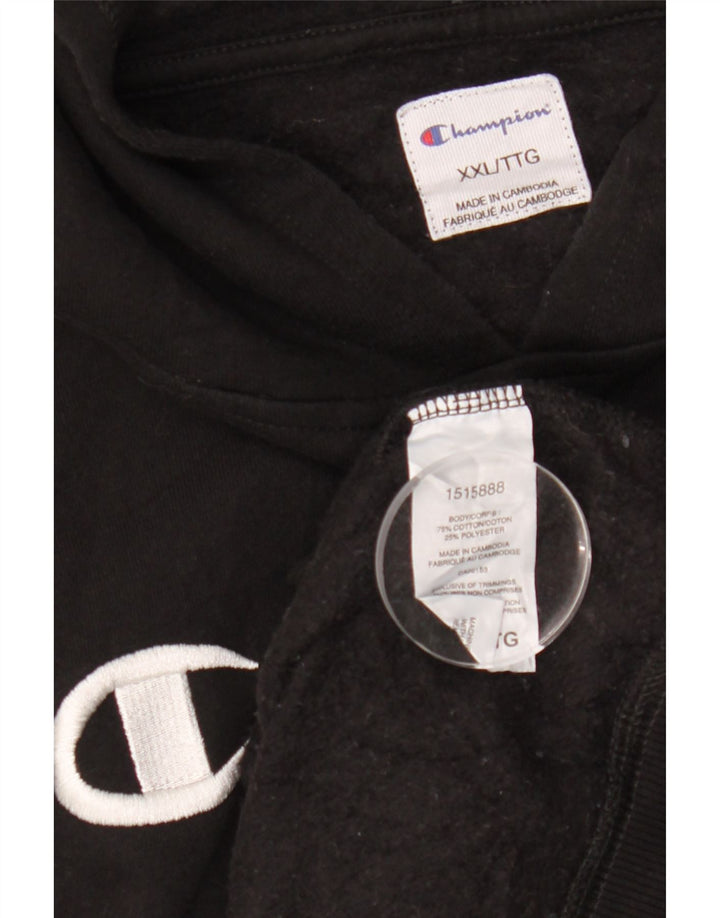 CHAMPION Pull à capuche surdimensionné pour femme UK 20 2XL Noir