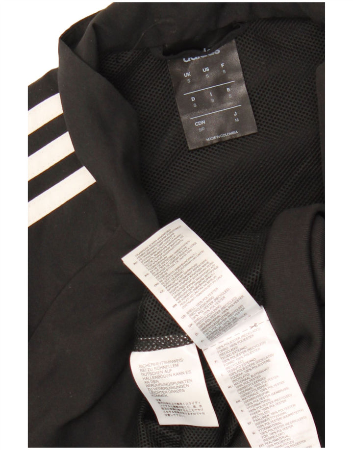 Adidas Hommes Climalite Survêtement Top Veste Petit Noir Polyester