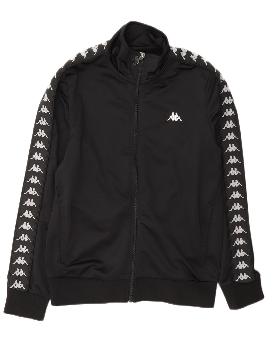 Kappa Veste de Survêtement Graphique Garçon 13-14 ans Noir Polyester
