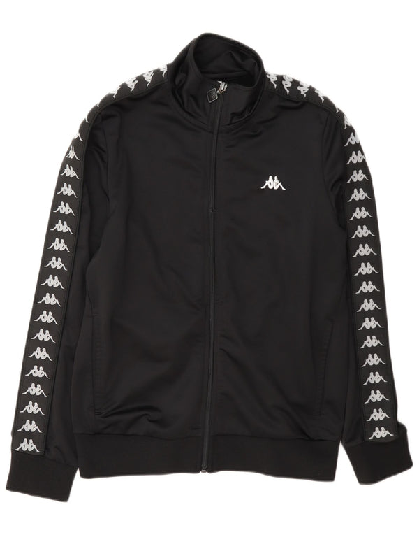 Kappa Veste de Survêtement Graphique Garçon 13-14 ans Noir Polyester