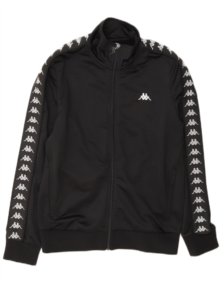 Kappa Veste de Survêtement Graphique Garçon 13-14 ans Noir Polyester