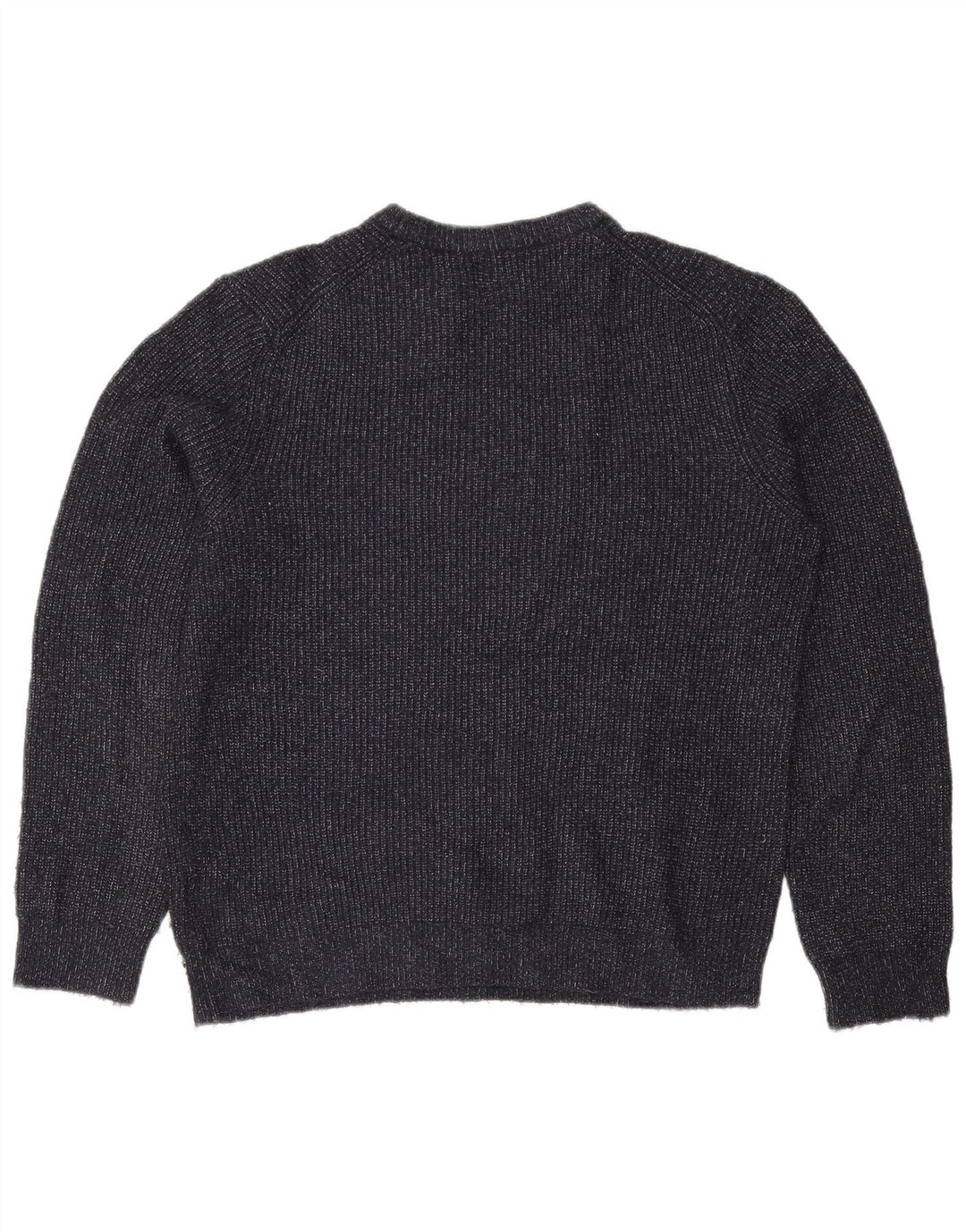 Marks & Spencer Pull à col rond pour homme Taille L Bleu marine moucheté