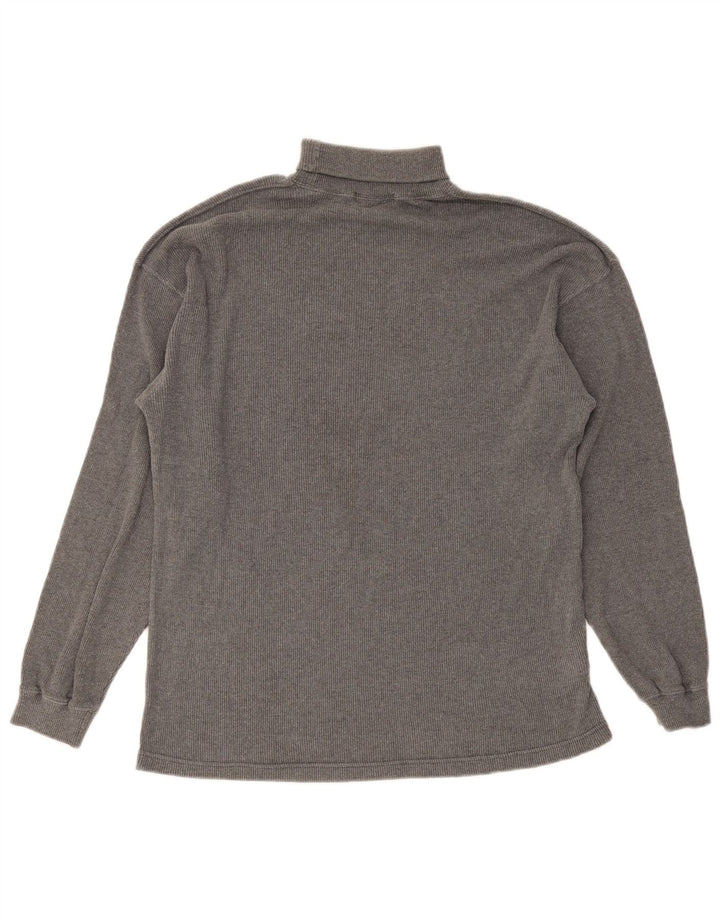 Marks & Spencer Haut à col roulé pour homme à manches longues en coton gris Taille S