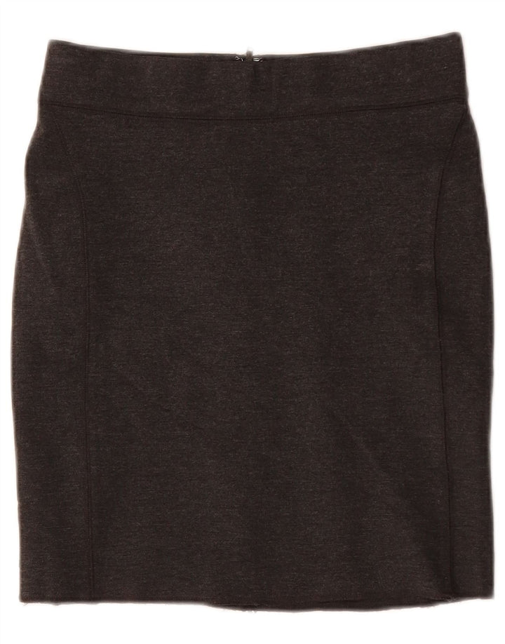 JACK WILLS Mini jupe femme UK 10 Small W26 Gris Viscose