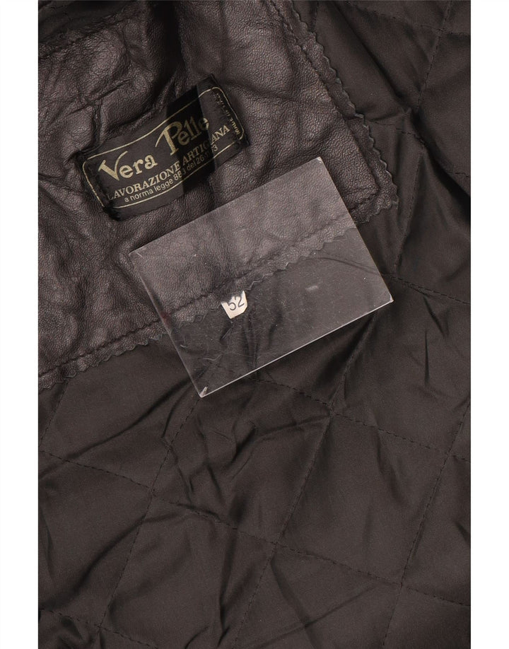 LAVORAZIONE ARTIGIANA Veste en Cuir Homme IT 52 XL Cuir Noir