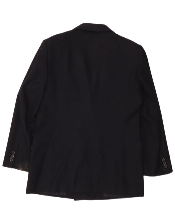 Aquascutum Veste blazer double boutonnage pour homme UK 36 Small Bleu marine
