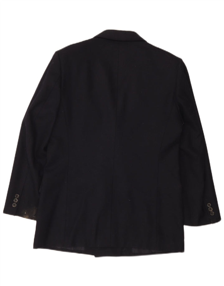 Aquascutum Veste blazer double boutonnage pour homme UK 36 Small Bleu marine