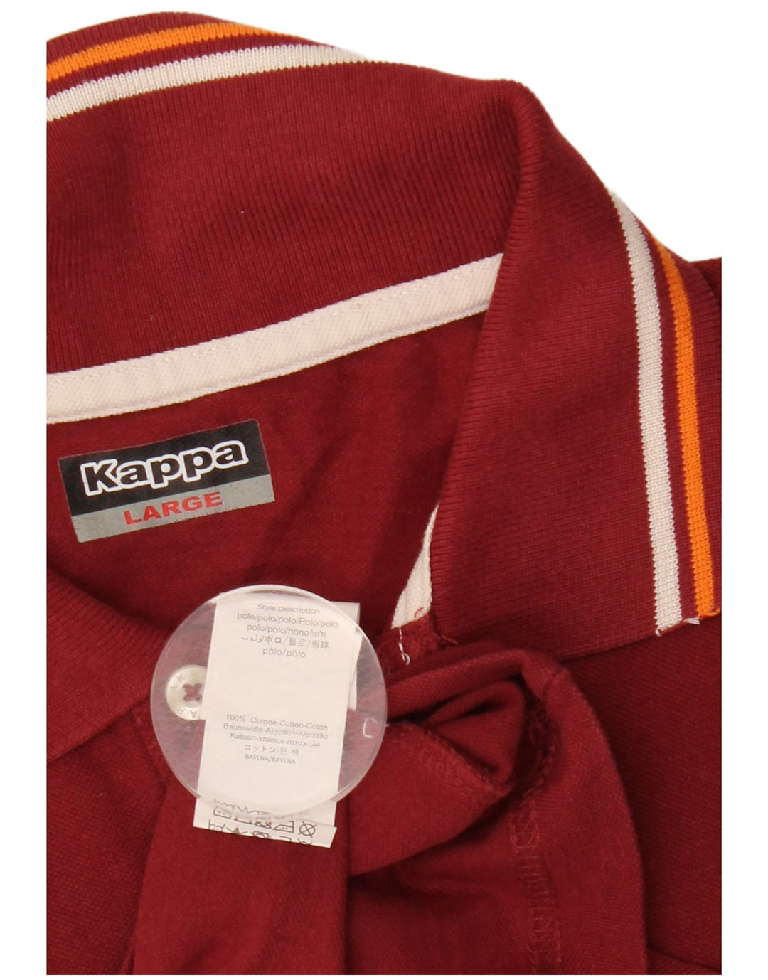 Kappa Polo Homme Grand Coton Bordeaux