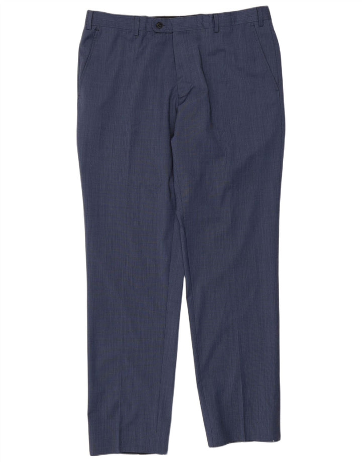 Engbers Pantalon de costume coupe classique pour homme IT 54 2XL W38 L33 Bleu Polyester