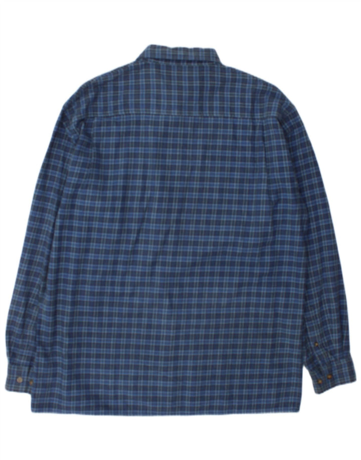 Wrangler Chemise Flanelle Homme Bleu Moyen Carreaux Coton