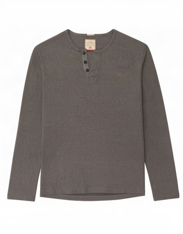 Fat Face Haut Homme Manches Longues 2XL Gris Coton