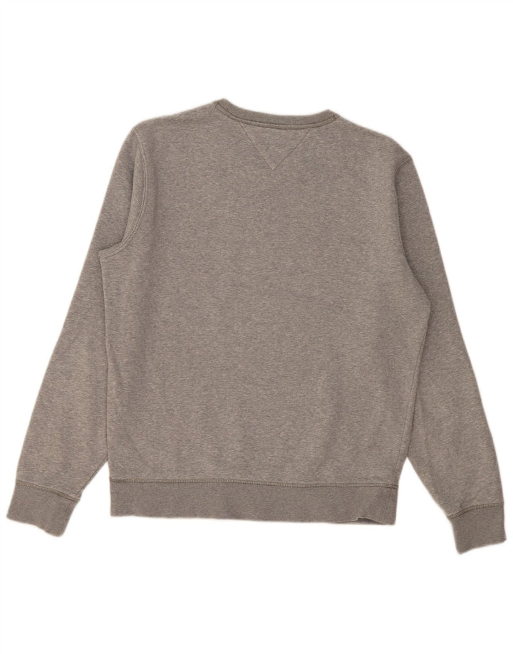 Tommy Hilfiger Sweat-shirt graphique pour homme en coton gris Taille L
