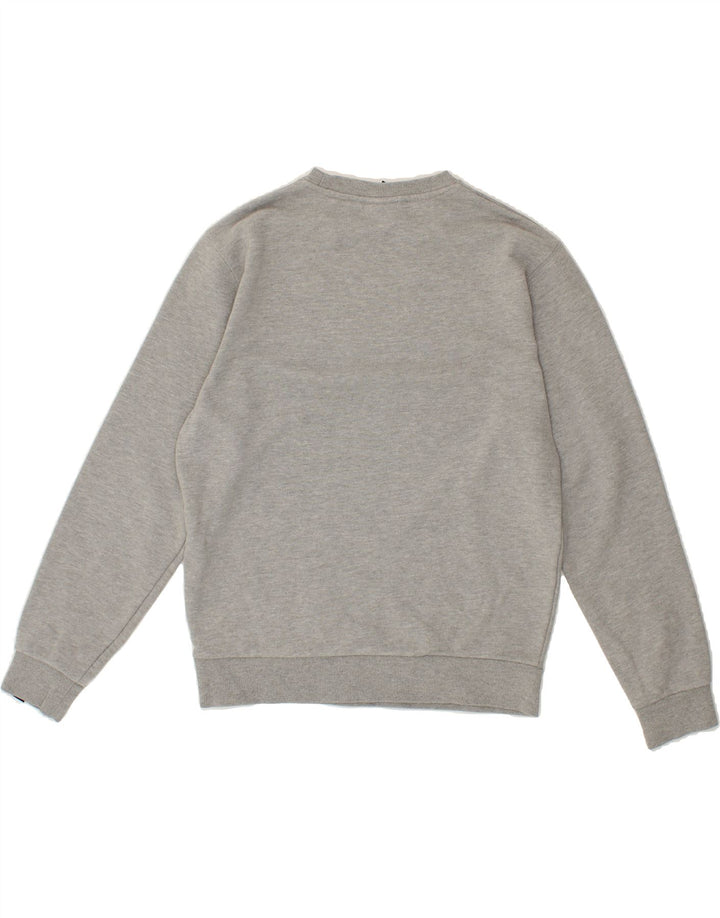 ELLESSE Womens Loose Fit Sweatshirt Jumper UK 12 Medium Grey Cotton Vintage Ellesse and Second-Hand Ellesse from Messina Hembry 