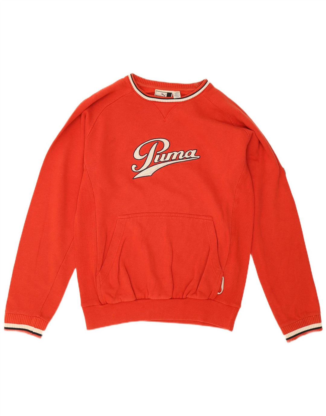 Puma Sweat-Shirt Graphique Homme Rouge Moyen Coton