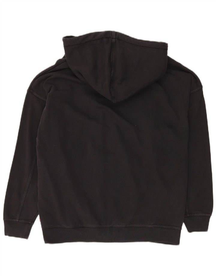 LEVI'S Pull à capuche graphique coupe ample pour homme, petit coton noir