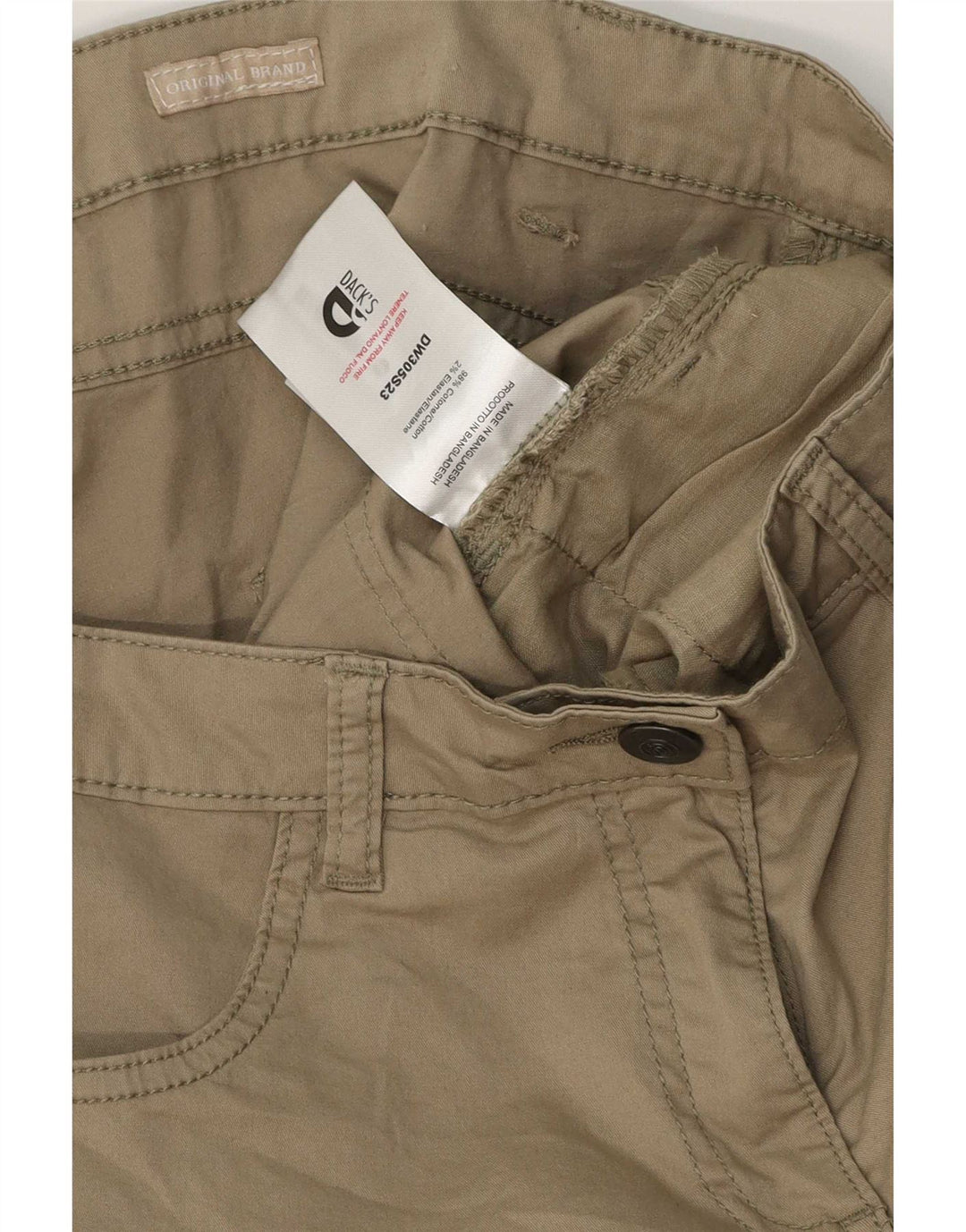 Dack's Short décontracté pour femme IT 44 Medium W32 Kaki Coton
