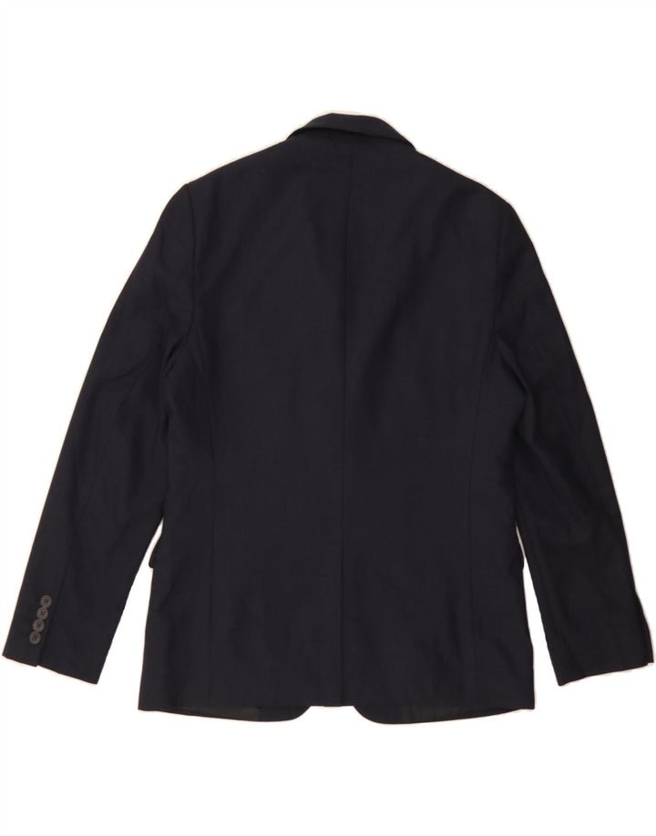 JAEGER Mens 2 Button Blazer Jacket UK 40 Large Navy Blue Vintage Jaeger and Second-Hand Jaeger from Messina Hembry 