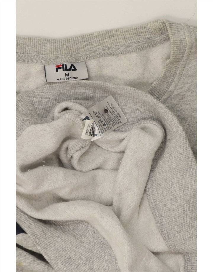 Fila Sweat-Shirt Graphique Homme Gris Moyen Moucheté Coton