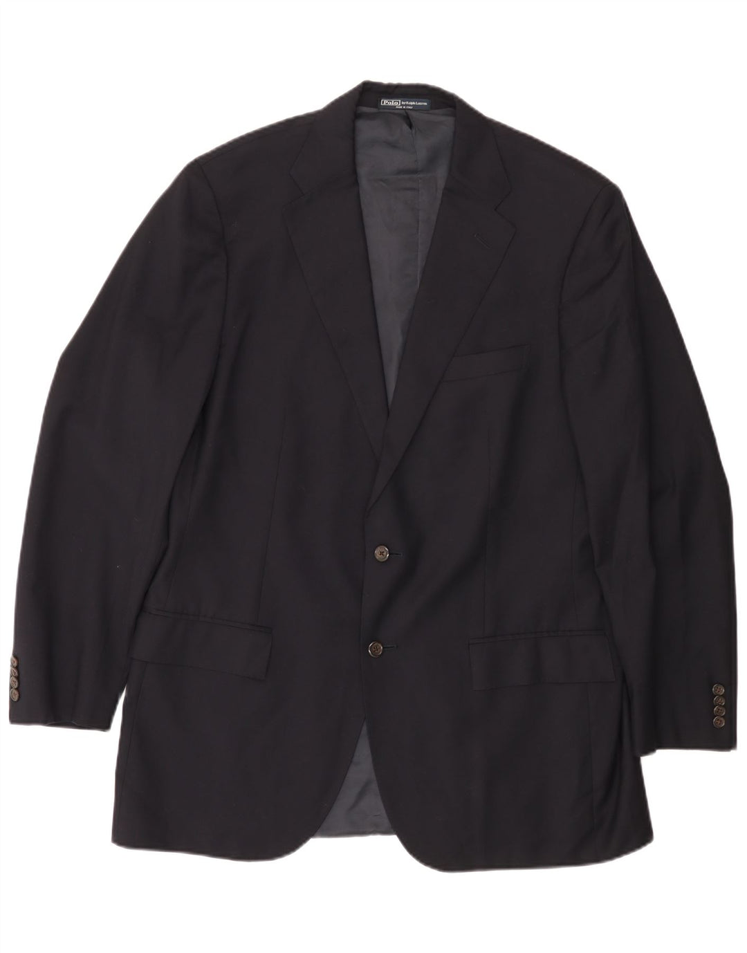 POLO RALPH LAUREN Veste Blazer 2 Boutons Homme UK 44 2XL Bleu Marine Laine