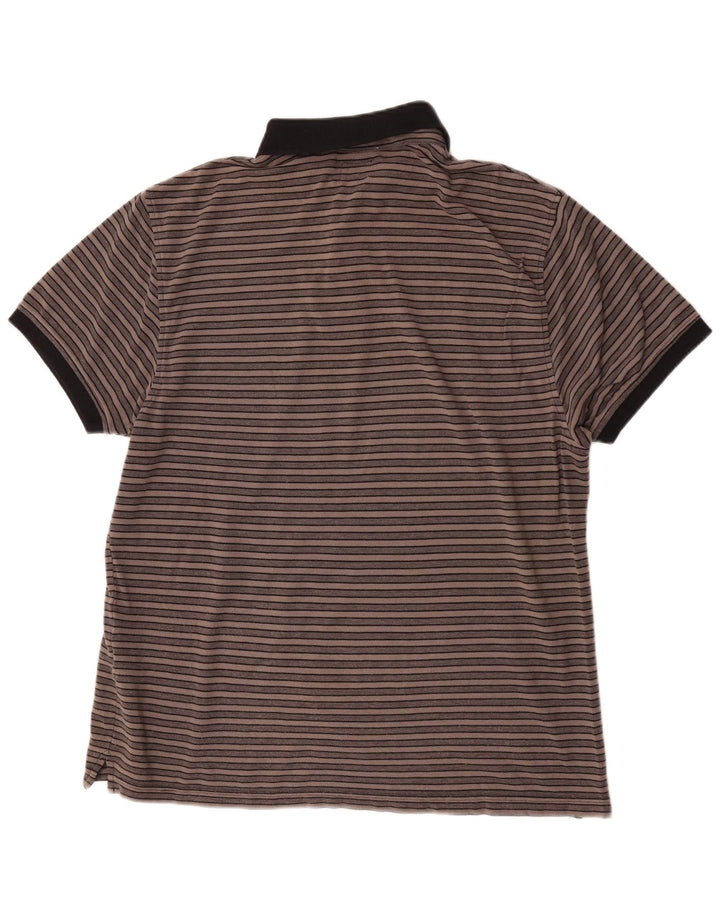 Levi's Polo Homme XL Coton Rayé Marron