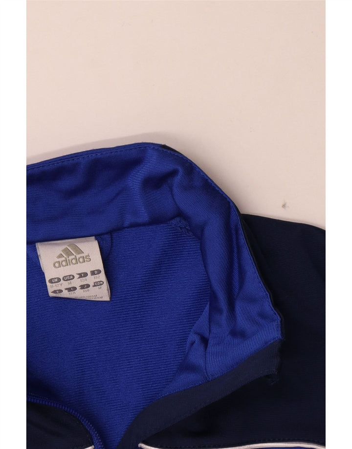 Adidas Veste de Survêtement Garçon 11-12 ans Bleu Colorblock Polyester