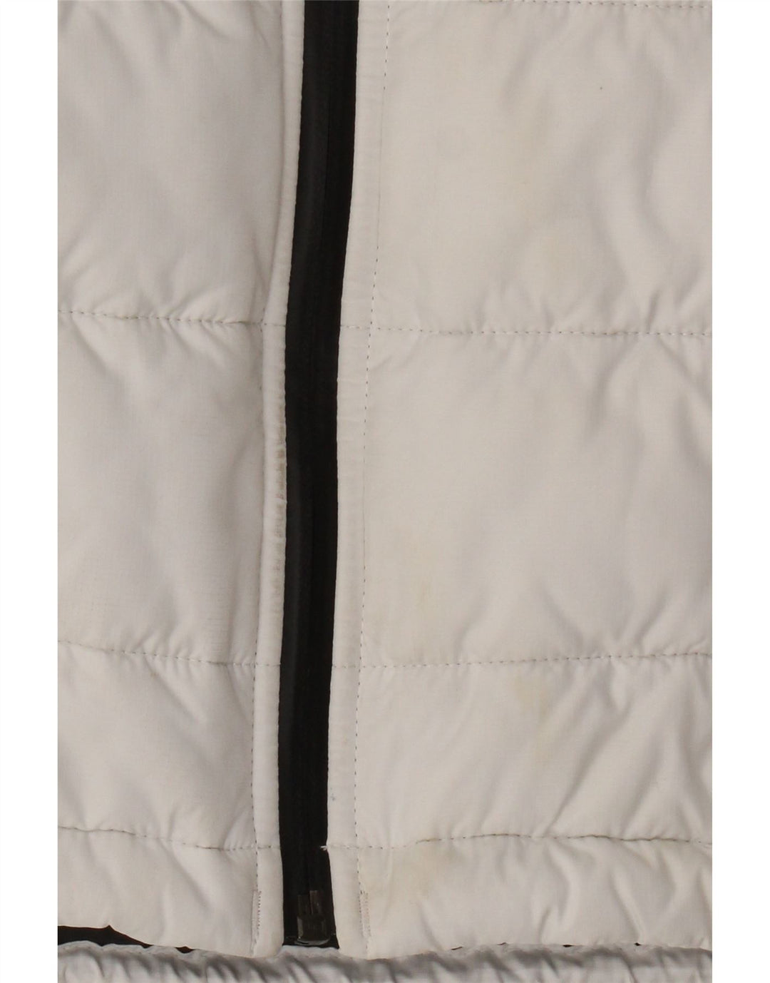 The North Face Veste matelassée à capuche pour femme UK 10 Small White Colourblock