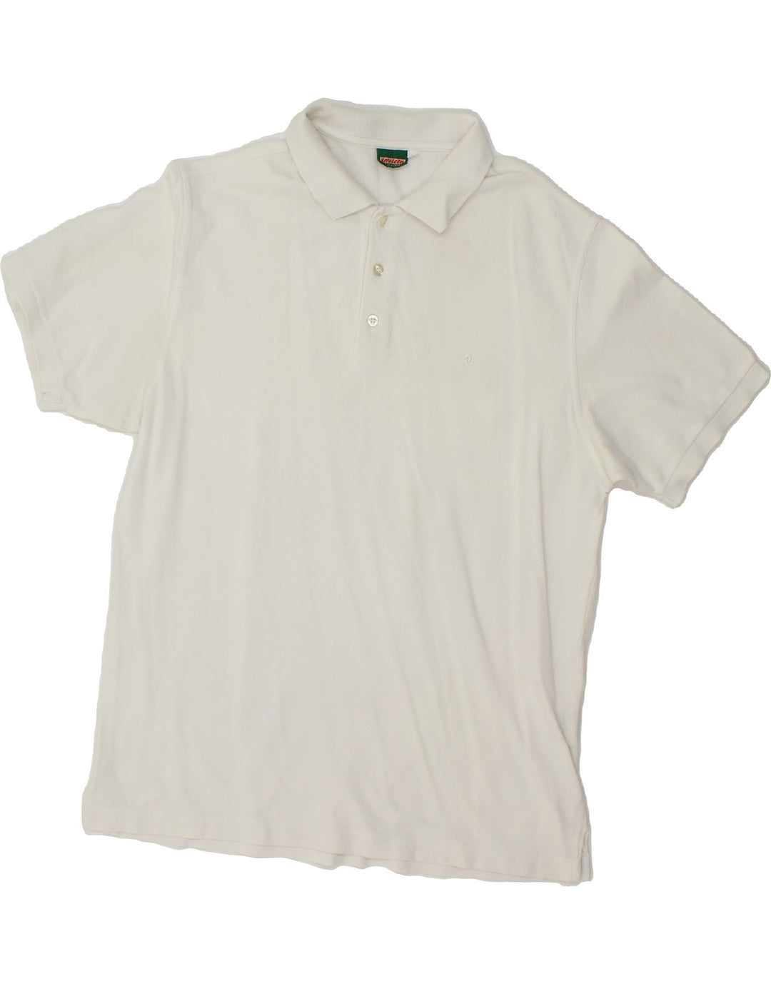 INVICTA Mens Polo Shirt Large White Cotton Vintage Invicta and Second-Hand Invicta from Messina Hembry 
