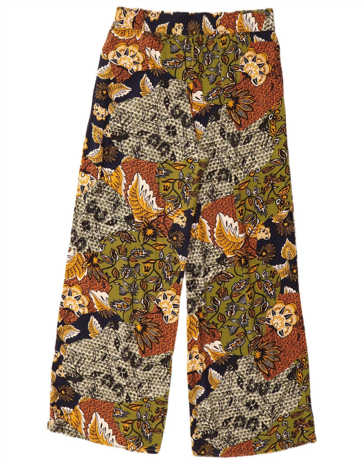 Esprit Pantalon Femme UK 12 Medium W30 L30 Viscose Florale Multicolore
