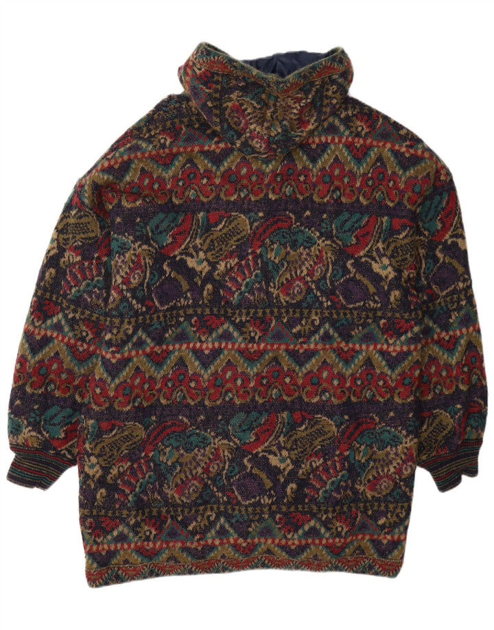 vintage Mens Abstract Pattern Veste réversible UK 42 XL Multicolore