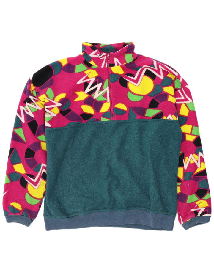 Conte of Florence Pull Polaire Homme Moyen Multicolore Géométrique