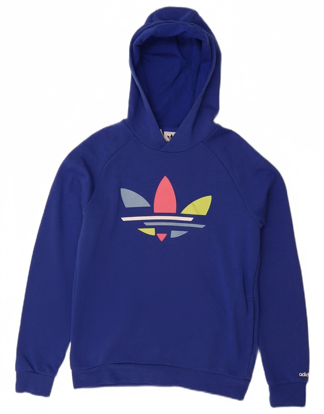ADIDAS Pull à capuche graphique fille 11-12 ans Bleu Coton