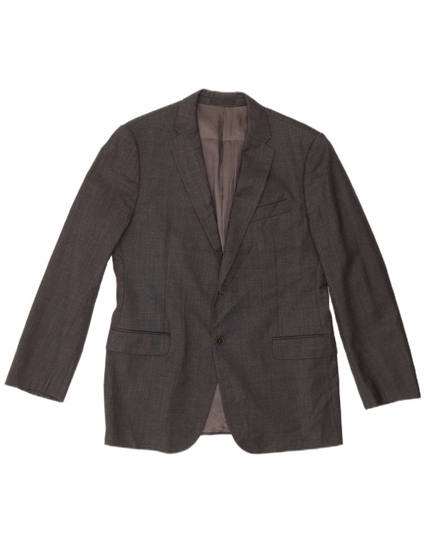 Armani Collezioni Veste Blazer 2 Boutons Homme IT 50 Grande Laine Grise