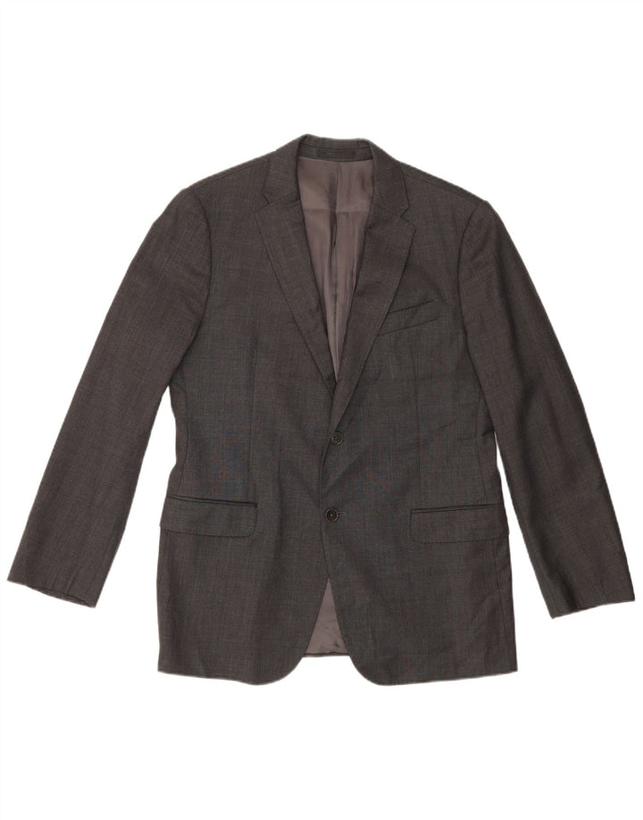 Armani Collezioni Veste Blazer 2 Boutons Homme IT 50 Grande Laine Grise