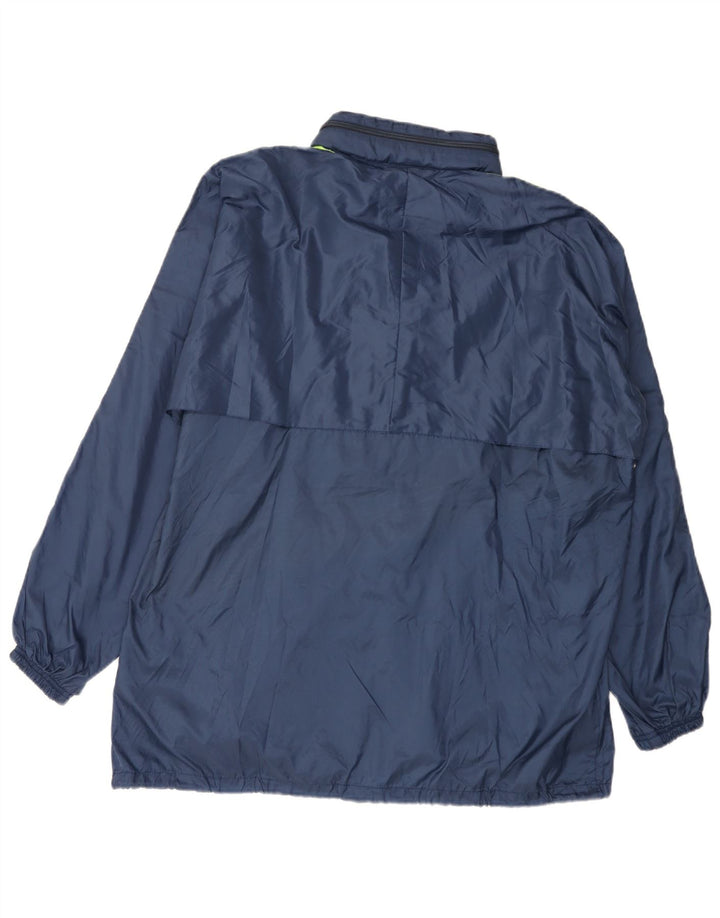 Arena Veste de pluie à capuche pour homme UK 42 XL Bleu marine Polyamide
