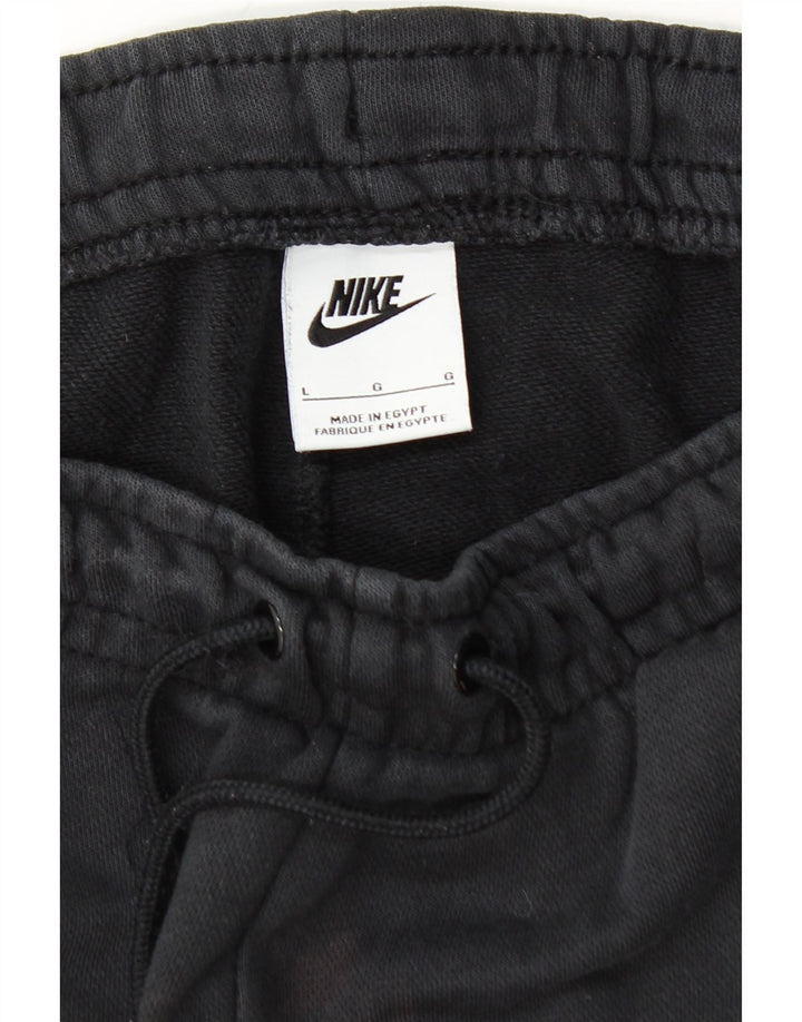NIKE Pantalon de survêtement graphique pour hommes Joggers grand coton noir