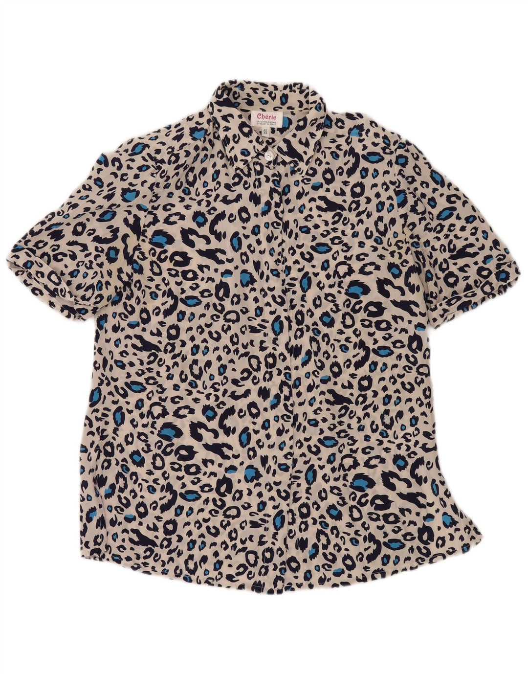 cherie Chemisier Femme IT 42/44 Moyen Imprimé Animal Multicolore