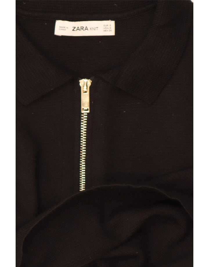 Zara Polo Femme UK 10 Petit Noir