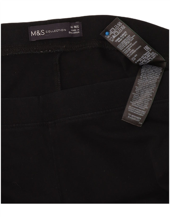 Marks & Spencer Leggings pour femmes UK 16 Large Noir Coton