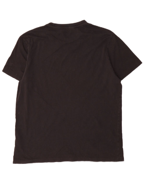 All Saints T-shirt graphique coupe décontractée pour hommes, petit, noir, en coton