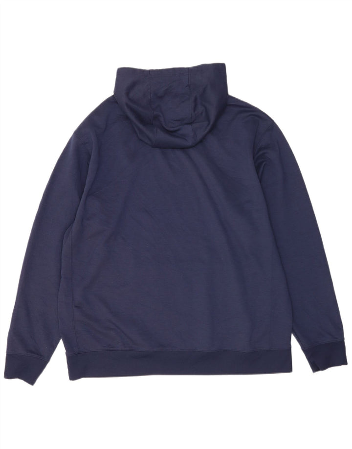 Fila Pull à capuche pour homme XL Bleu marine Polyester