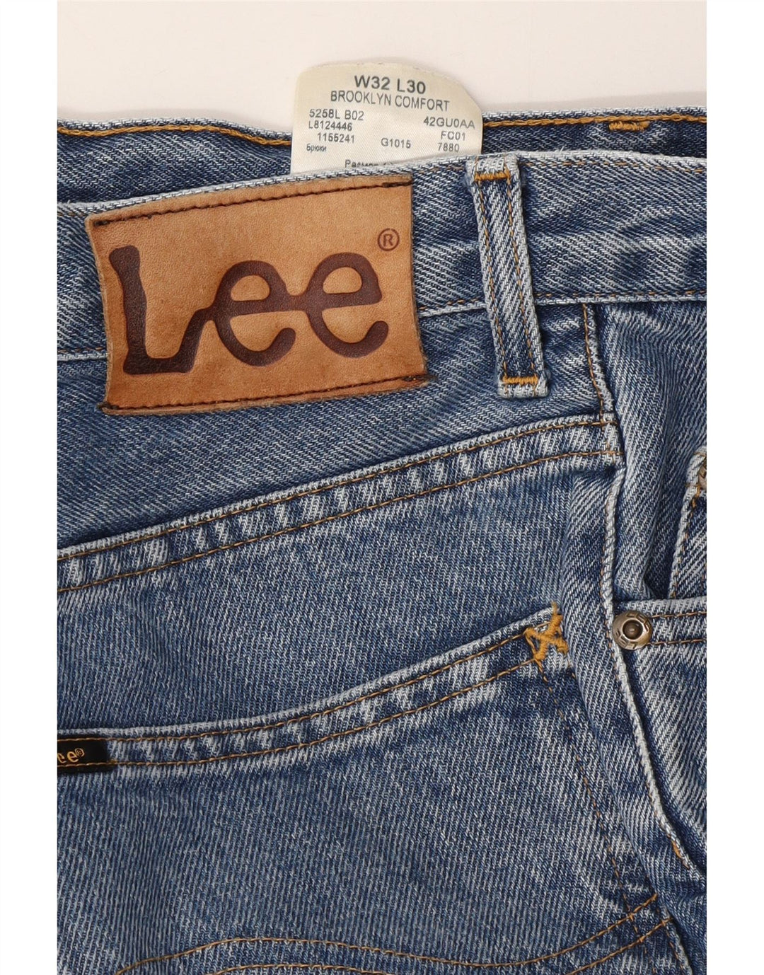 LEE Jean Droit Brooklyn Comfort Homme W32 L30 Bleu Coton