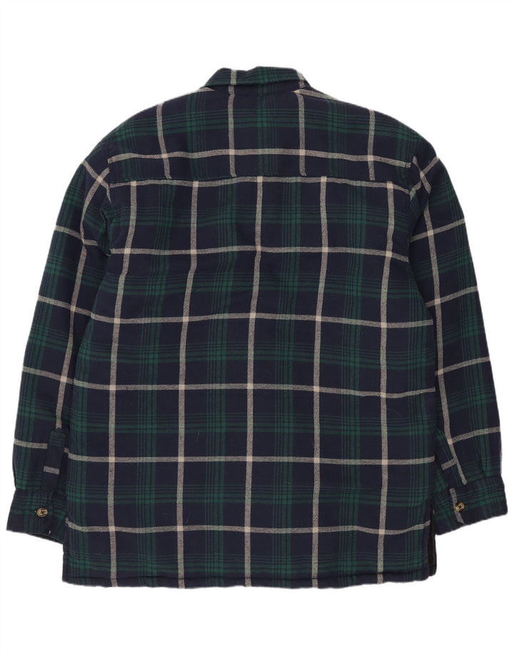 Champion Totnes Chemise en flanelle Lumberjack pour homme Grand carreaux bleu marine