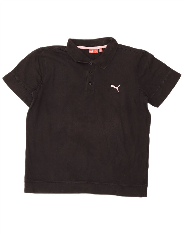 Puma Polo Homme Noir Moyen Coton