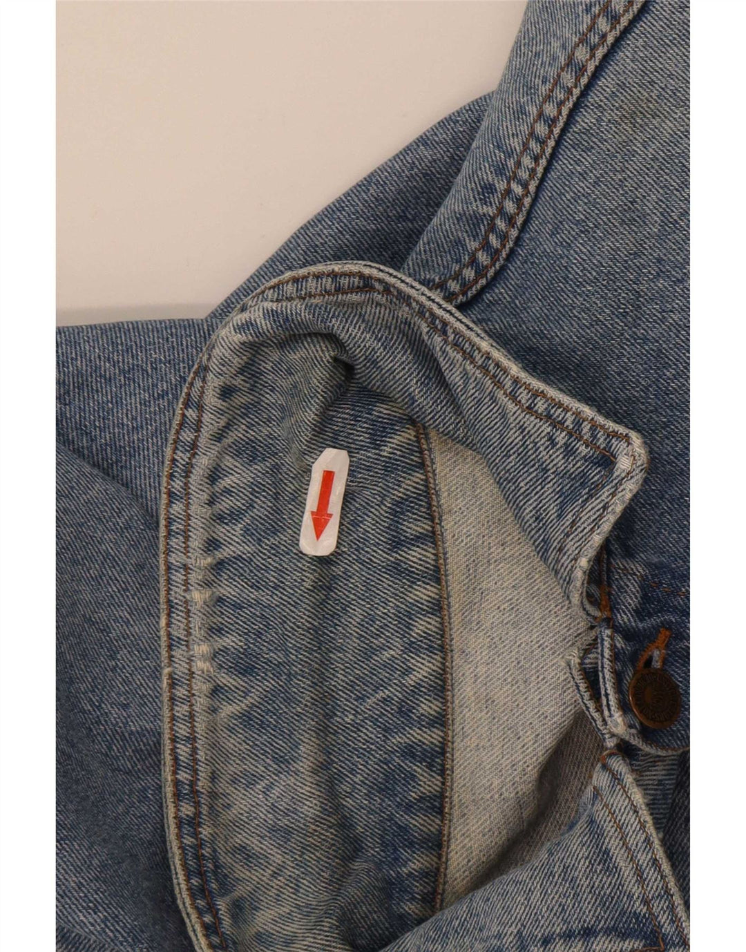 Benetton Veste En Jean IT 46 Petit Bleu Coton Homme