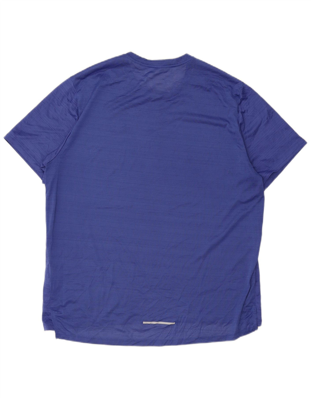 Nike Hommes Dri Fit T-Shirt Haut XL Bleu Rayé Polyester