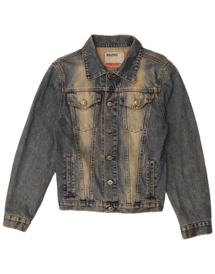 Blink Veste en jean pour homme UK 36 Petit Bleu Coton