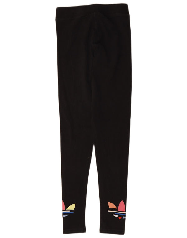 Adidas Leggings graphiques pour femmes UK 8 petit coton noir